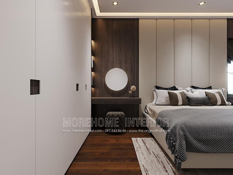 Tủ quần áo hiện đại đẹp sang trọng cho nội thất phòng ngủ. Thiết kế phòng ngủ