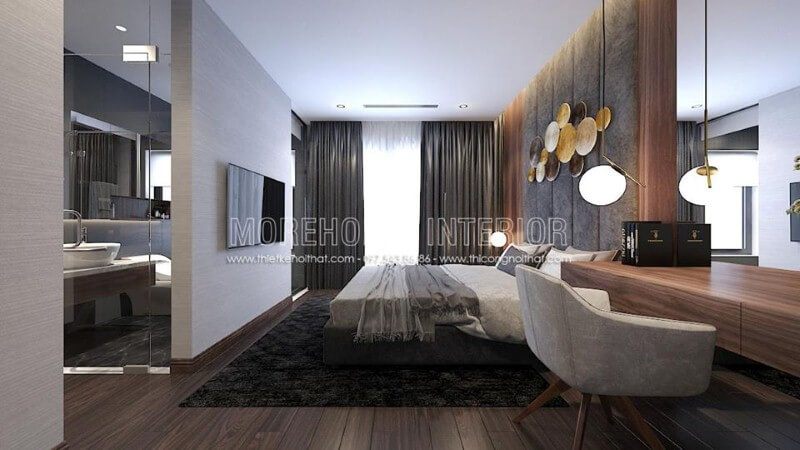 Trang trí nội thất phòng ngủ khép kín hiện đại sang trọng là một trong những xu thế thiết kế nổi bật nhất hiện nay. Thiết kế chung cư
